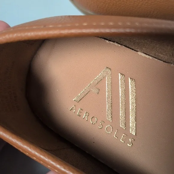 Aerosoles Buckle Ballet Flats Tan - Picture 2 of 10